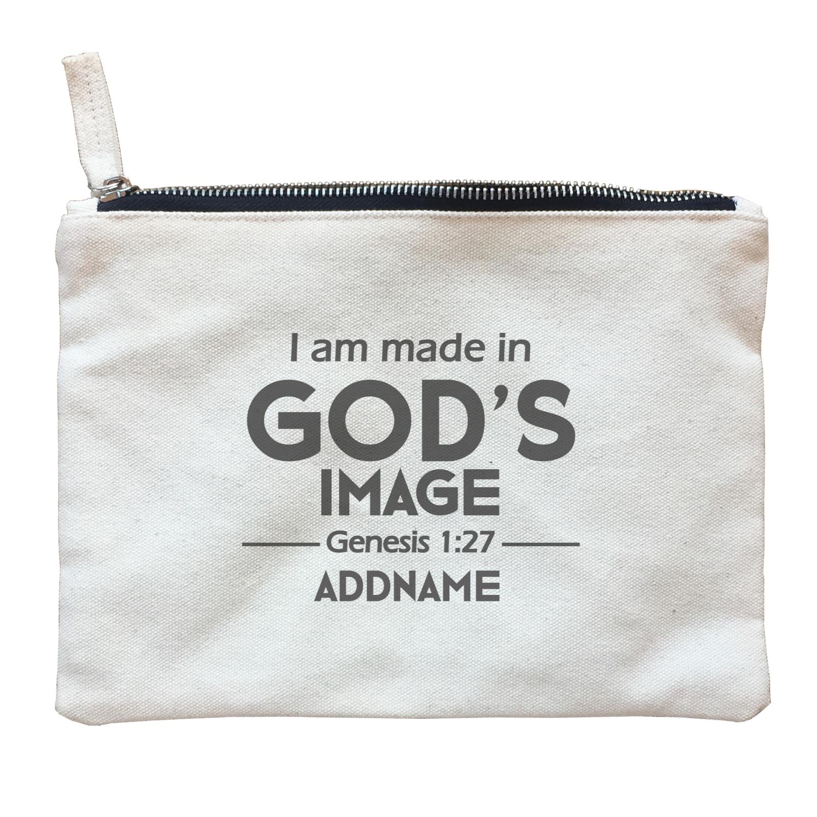 Christian Baby I Am Made in God's Image Genesis 127 Addname Accessories Zipper Pouch