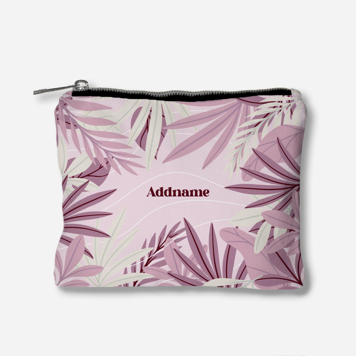 Suasana Series Full Print Zipper Pouch - Ash Pink