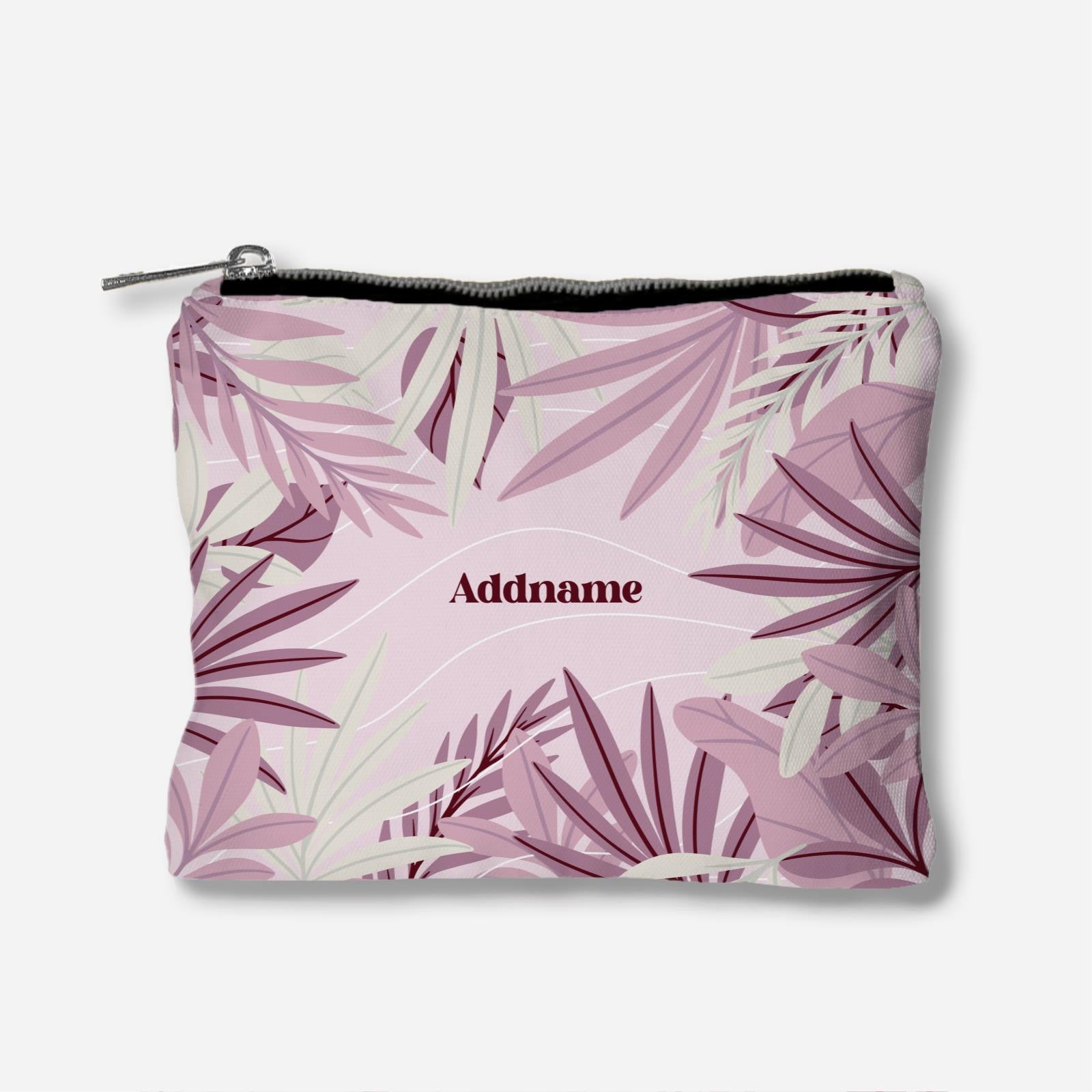 Suasana Series Full Print Zipper Pouch - Ash Pink