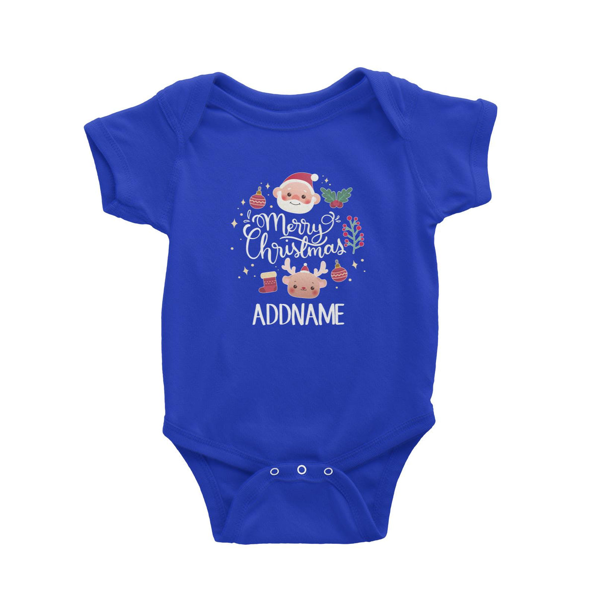 Christmas Cute Animal Series Merry Christmas Baby Romper