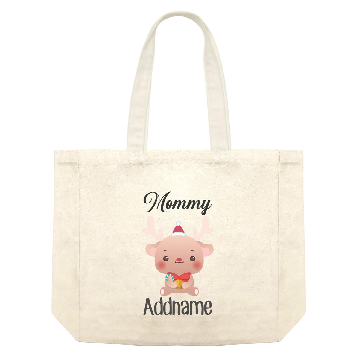 Christmas Cute Animal Series Mommy Deer Shopping Bag