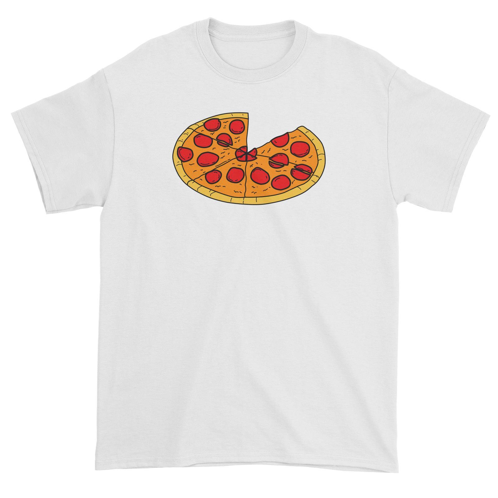 Pizza-Adult Unisex T-Shirt Matching Family Cartoon Fast Food