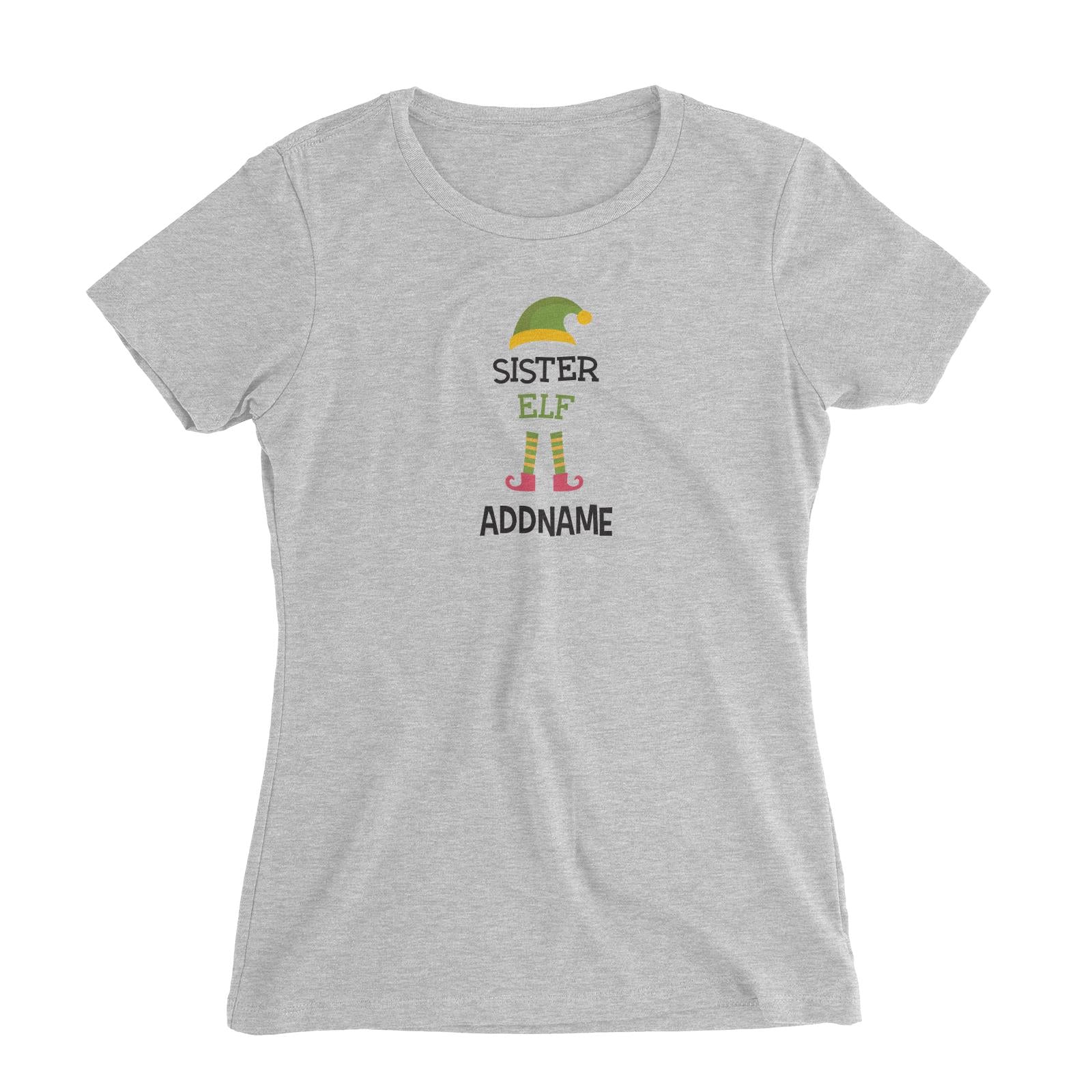 Christmas Series Sister Elf Women's Slim Fit T-Shirt