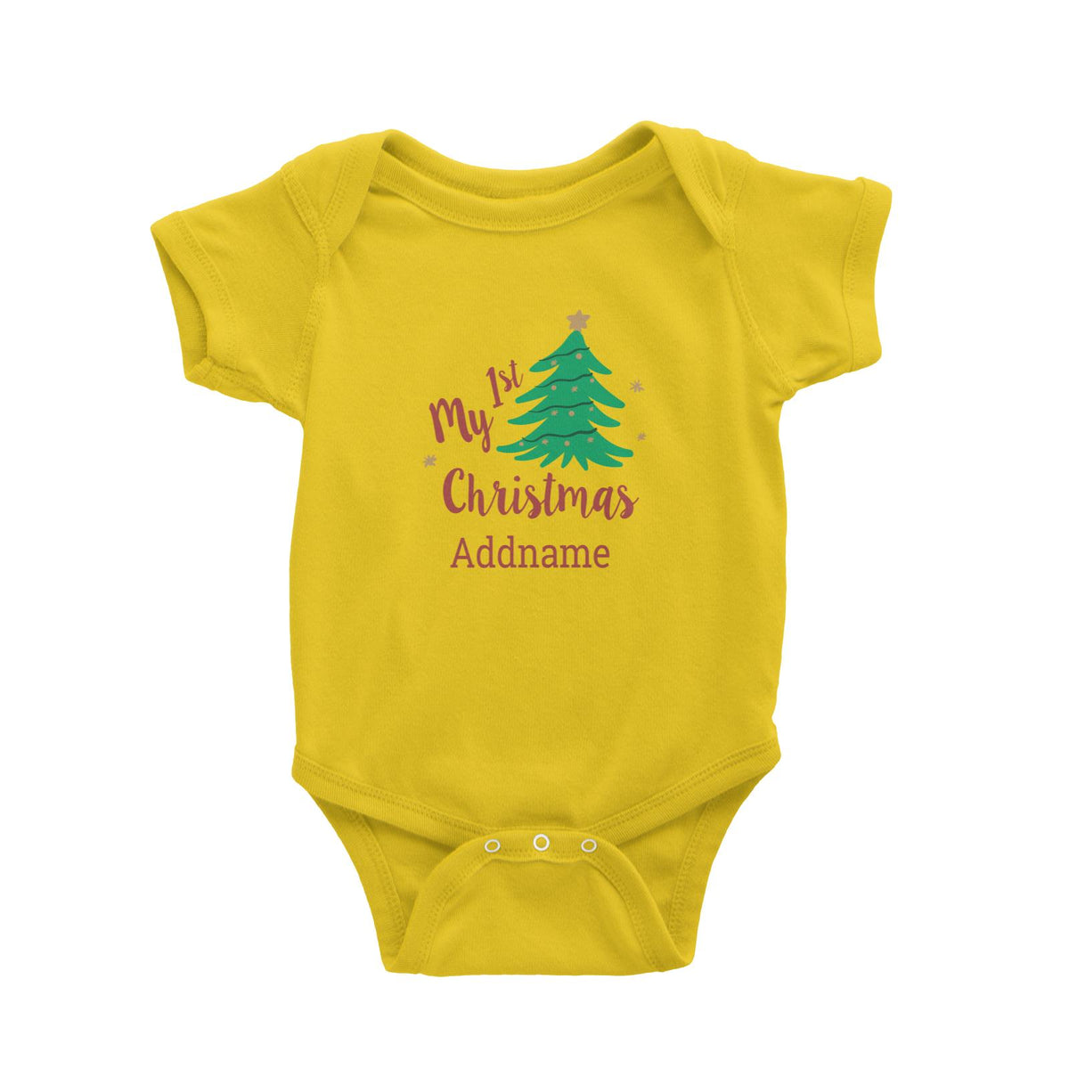Christmas Series My 1st Christmas with Christmas Tree Baby Romper