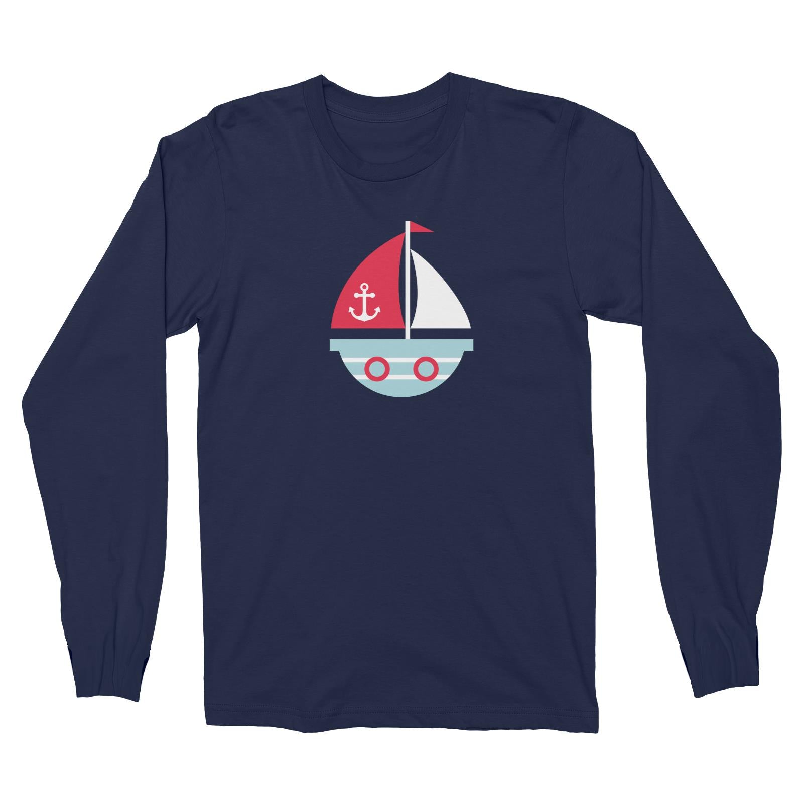 Sailor Boat Long Sleeve Unisex T-Shirt  Matching Family Personalizable Designs