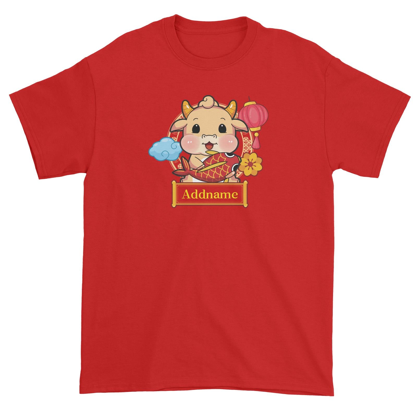 [CNY 2021] Golden Cow with Koi Fish Unisex T-Shirt