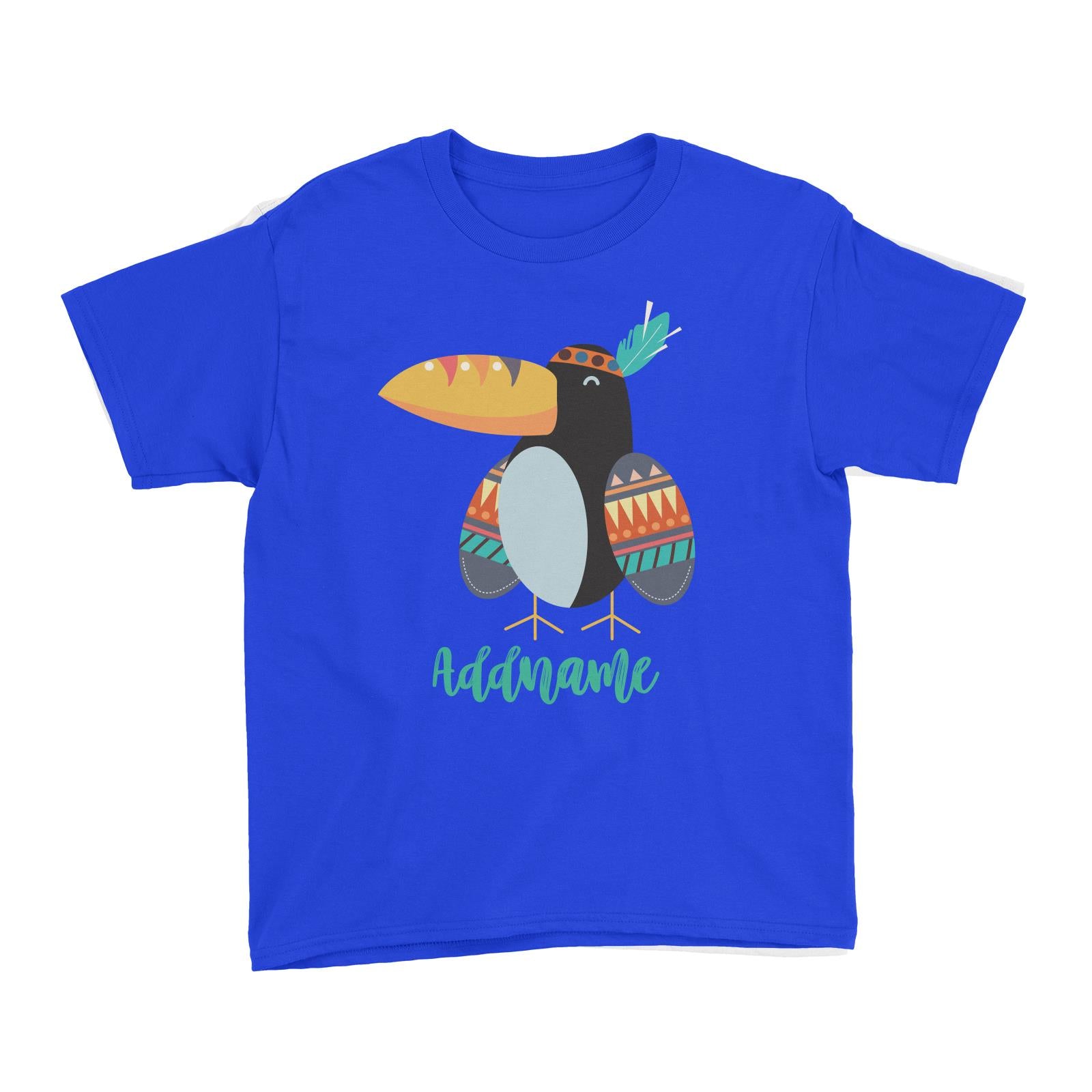 Animal Tribal Bird Addname Kid's T-Shirt