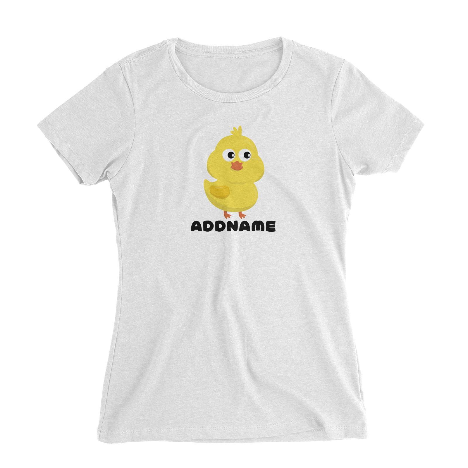 Farm Chick Addname Women's Slim Fit T-Shirt