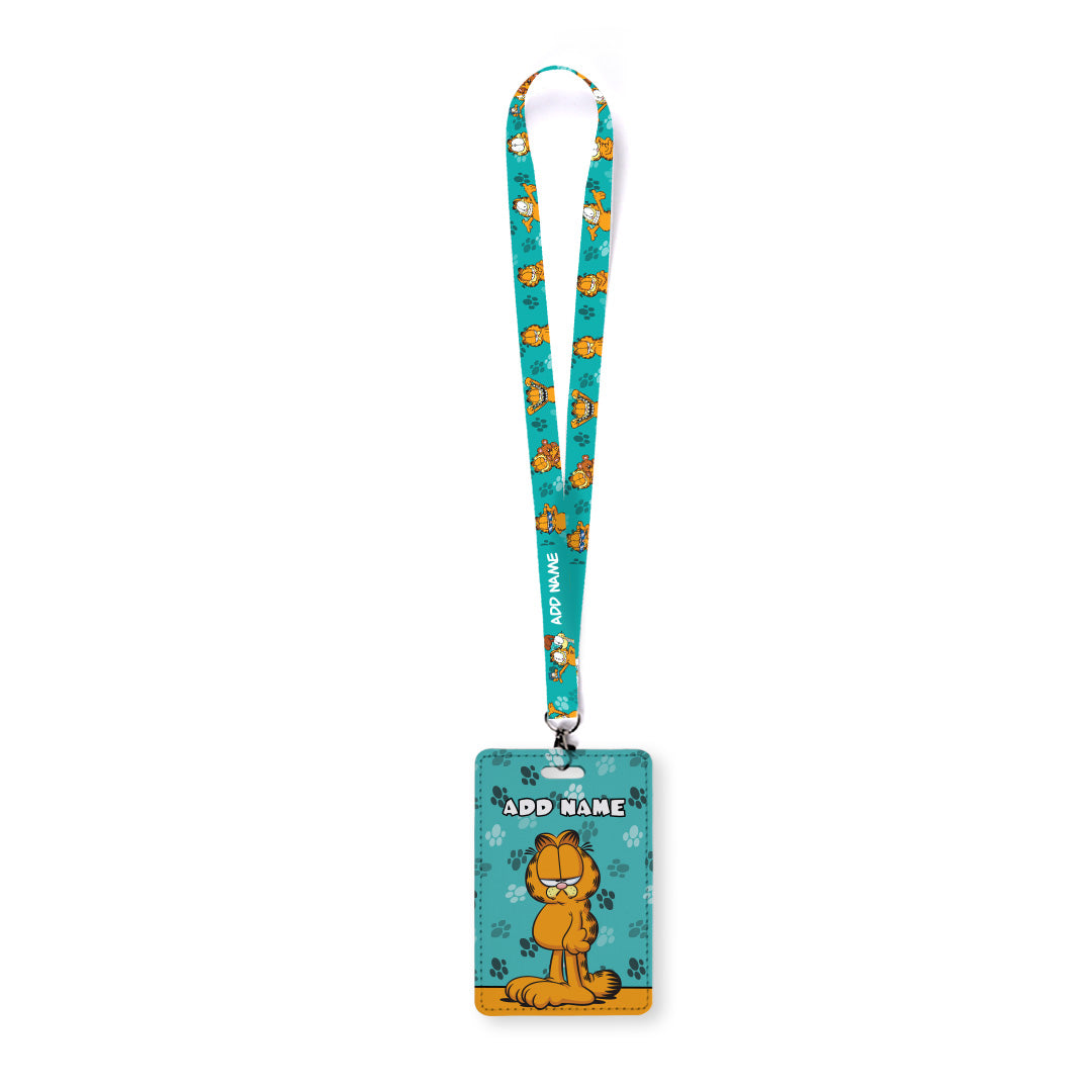 Garfield - Annoyed Garfield Lanyard with Cardholder