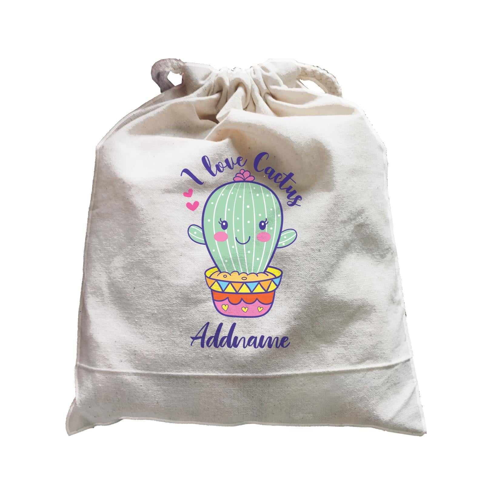 Cool Cute Plants I Love Cactus Addname Satchel