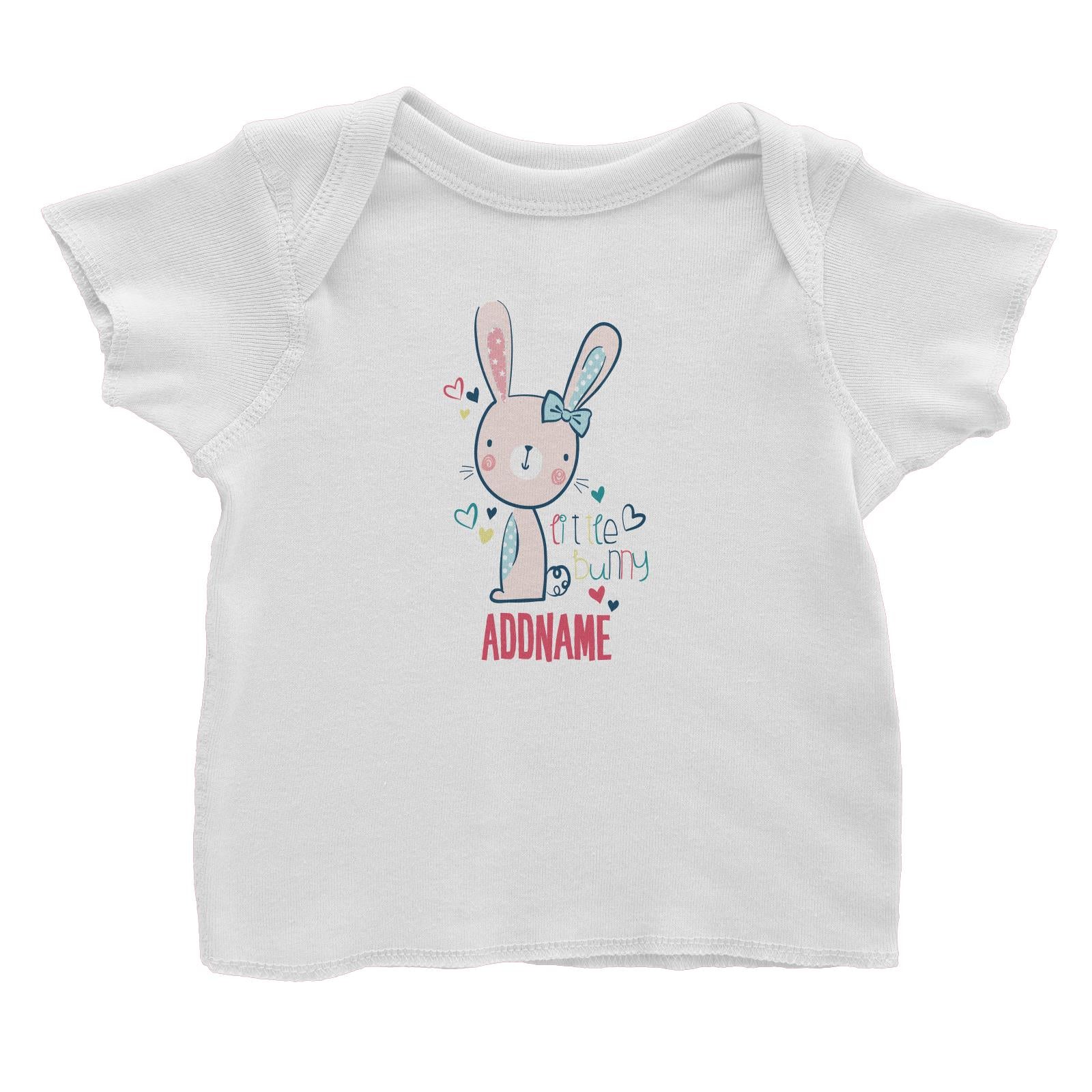 Cool Vibrant Series Cute Little Bunny Addname Baby T-Shirt [SALE]