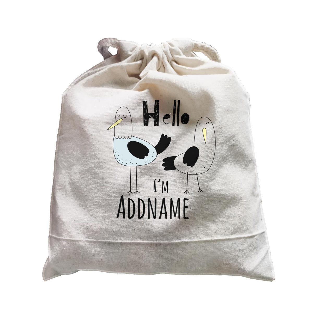 Drawn Greetings Animals Hello 2 Birds Addname Satchel