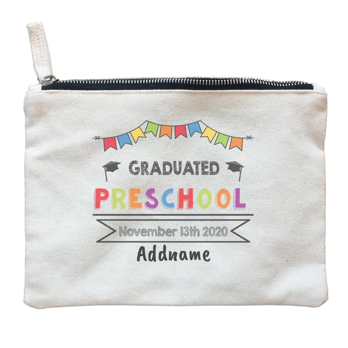 Graduation Series Colorful Graduated Pre-school Zipper Pouch