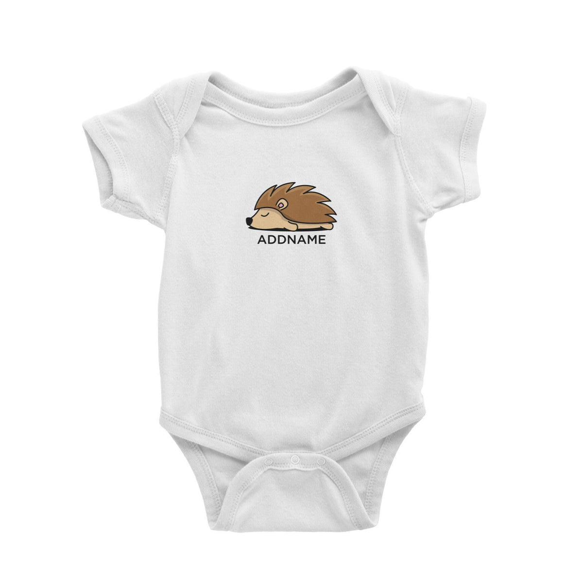 Lazy Porcuppine Addname Baby Romper