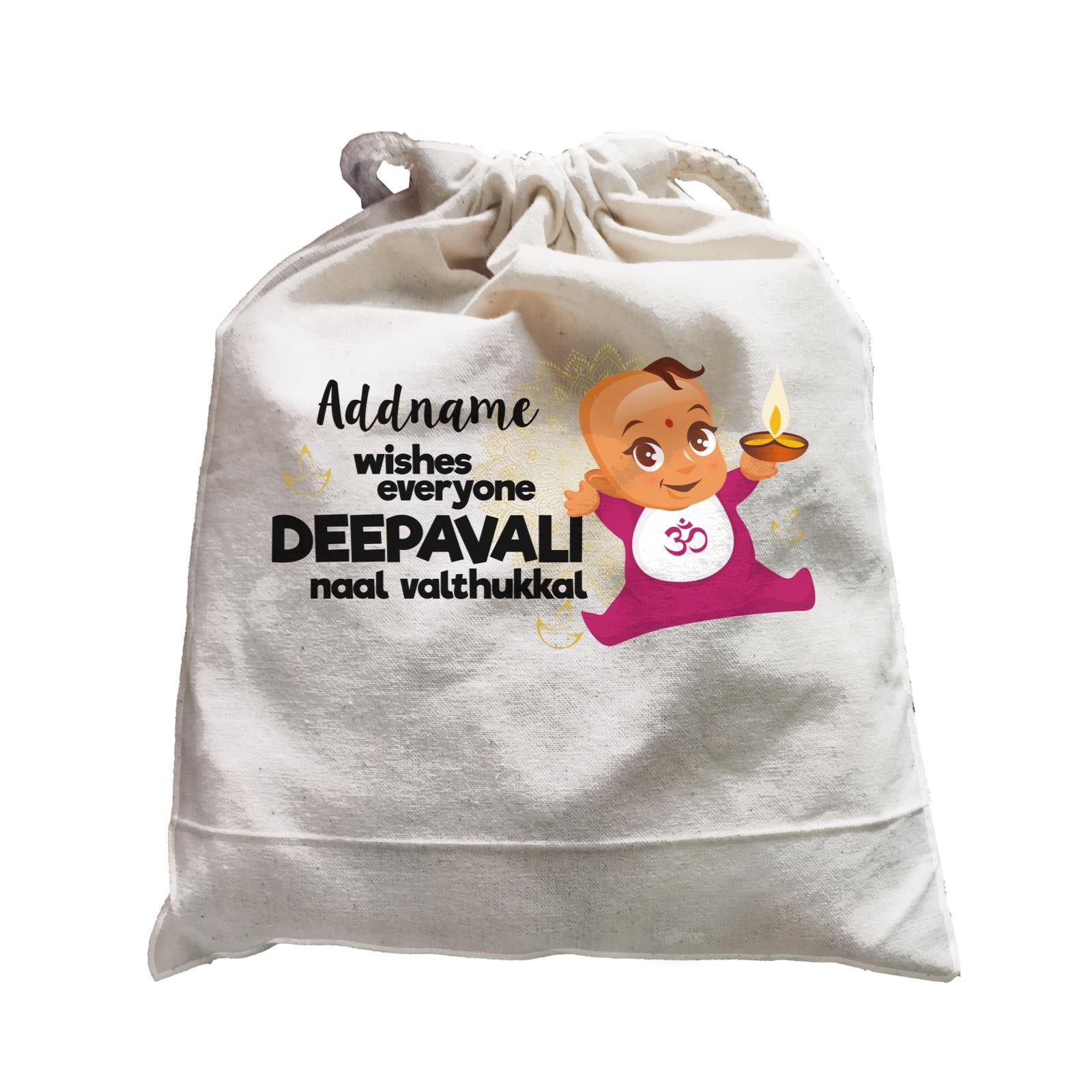 Cute Baby Wishes Everyone Deepavali Addname Satchel