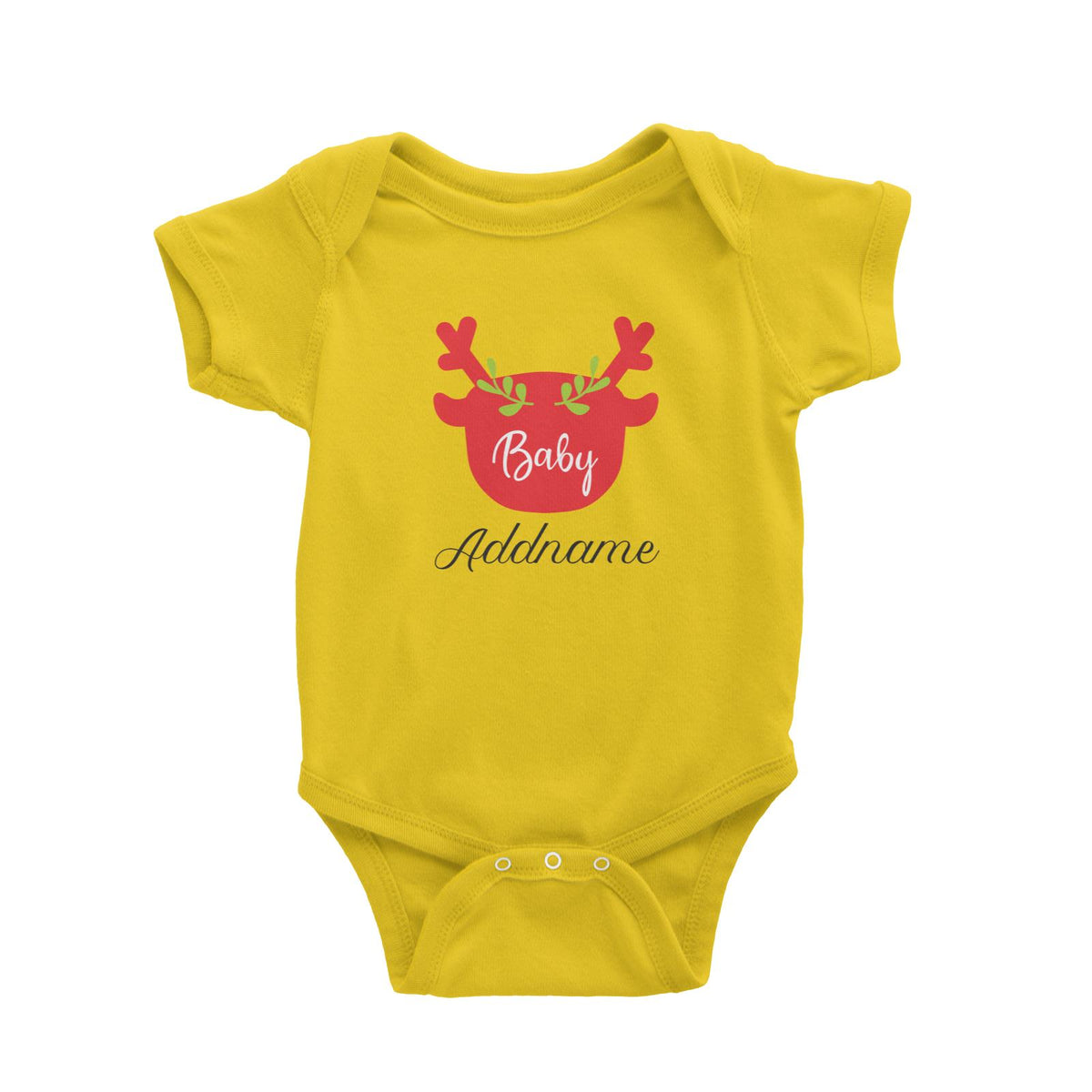 Christmas Series Baby Silhouette Reindeer Baby Romper