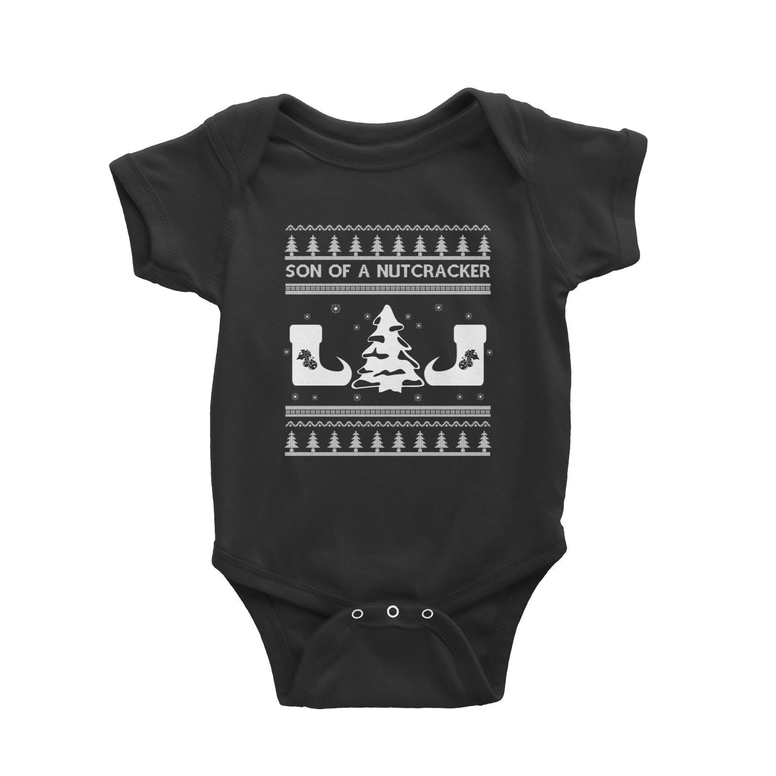 Son Of A Nutcracker Ugly Christmas Baby Romper  Funny