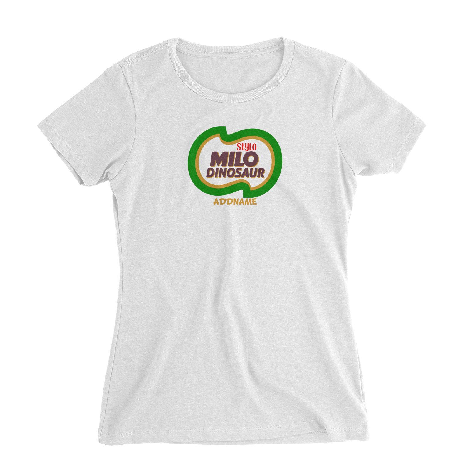 Stylo Milo Dinosaur Women's Slim Fit T-Shirt