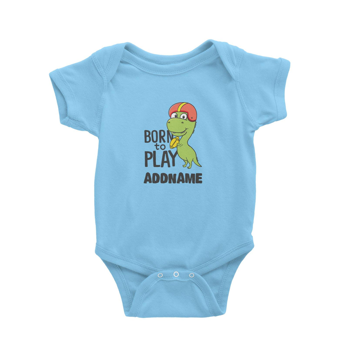 Super Cute Dinosaur Born To Play Baby Romper