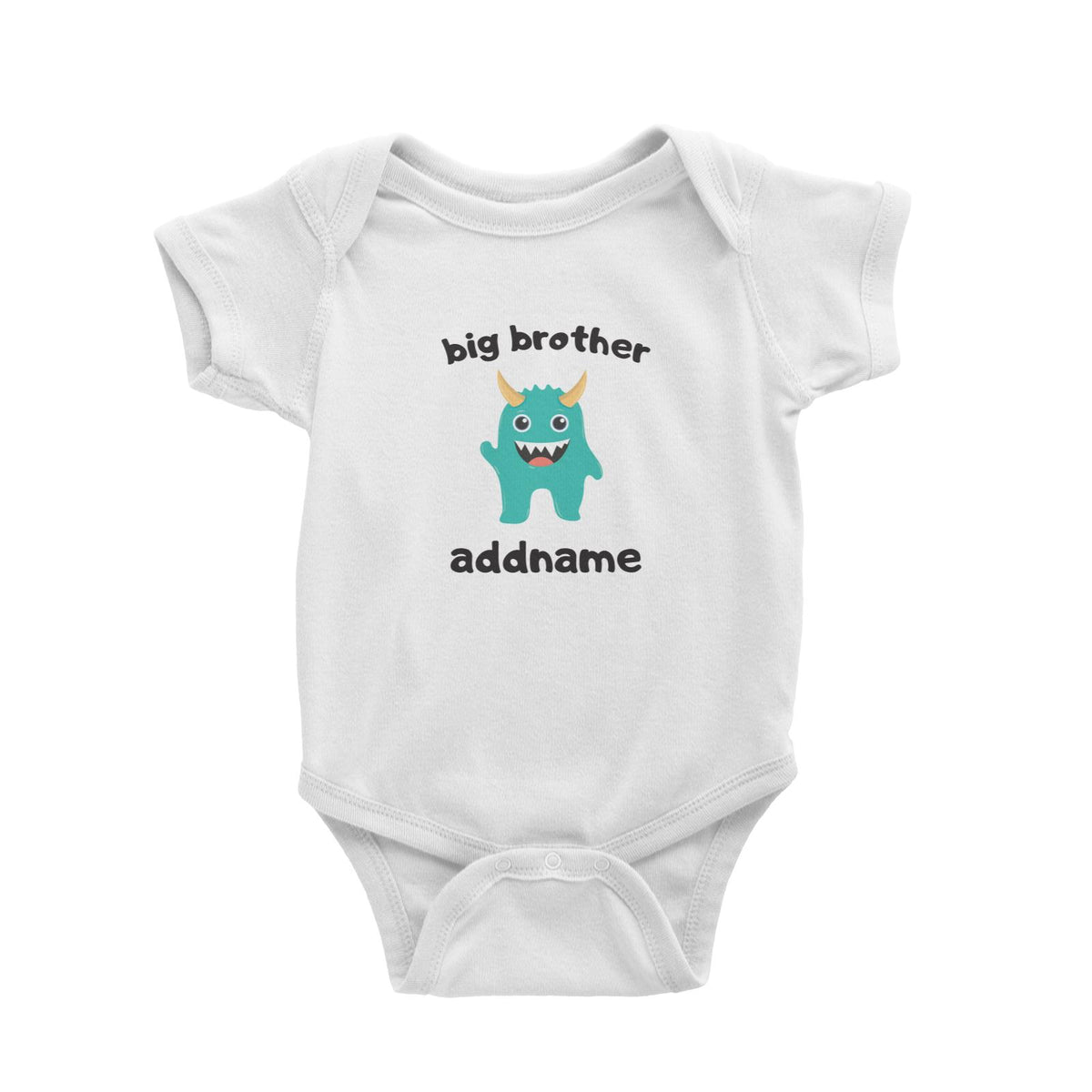 Cute Monster Big Brother Baby Romper