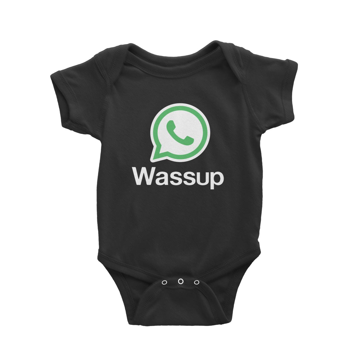 Slang Statement Wassup Baby Romper