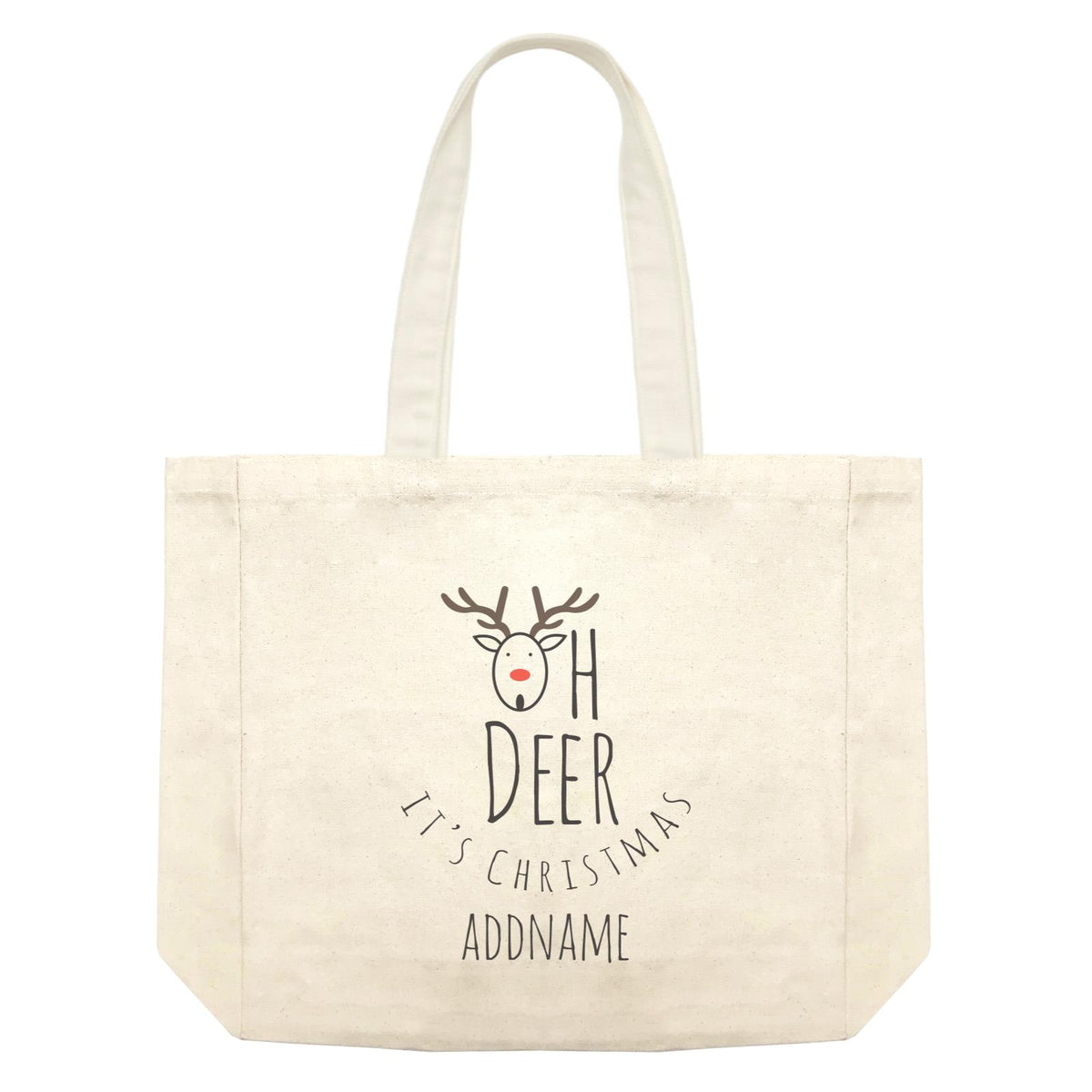 Christmas Series Oh Deer It's Christmas Shopping Bag