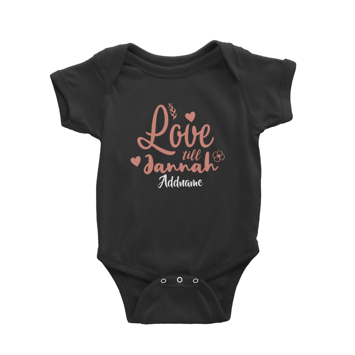 Raya Till Jannah Raya Typography Baby Romper