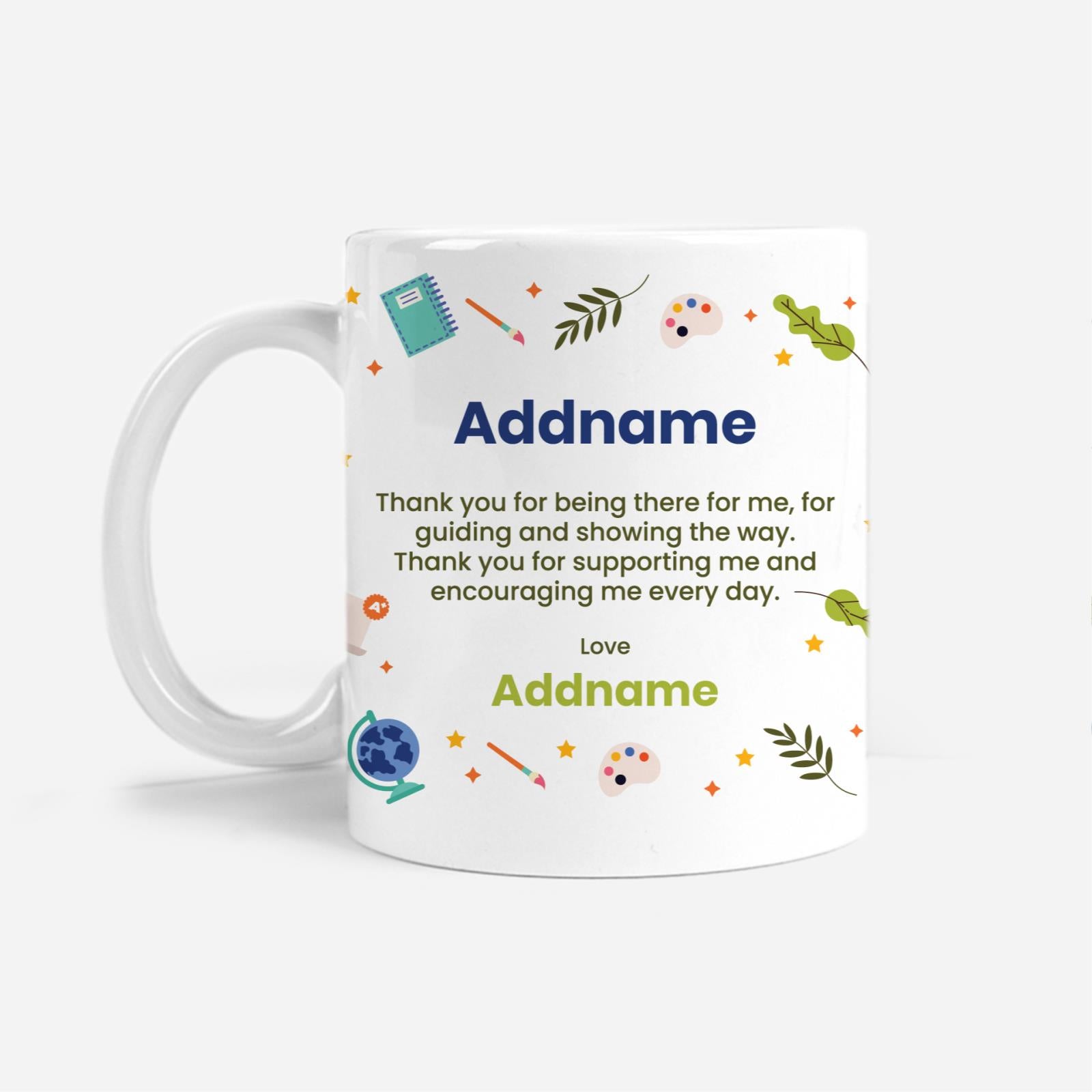 Thank You Teacher Quote - Mug