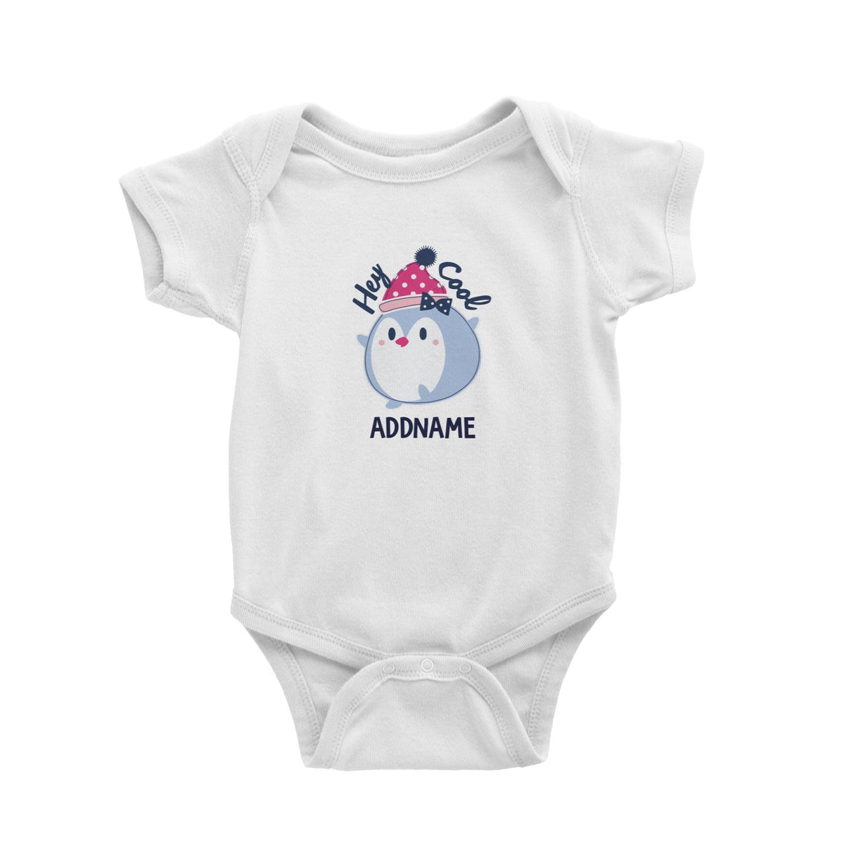 Cool Vibrant Series Hey Cool Penguin Addname Baby Romper [SALE]