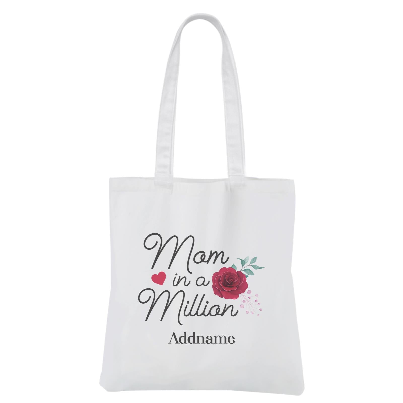 [MOTHER'S DAY 2021] Mom In A Million White Canvas Bag