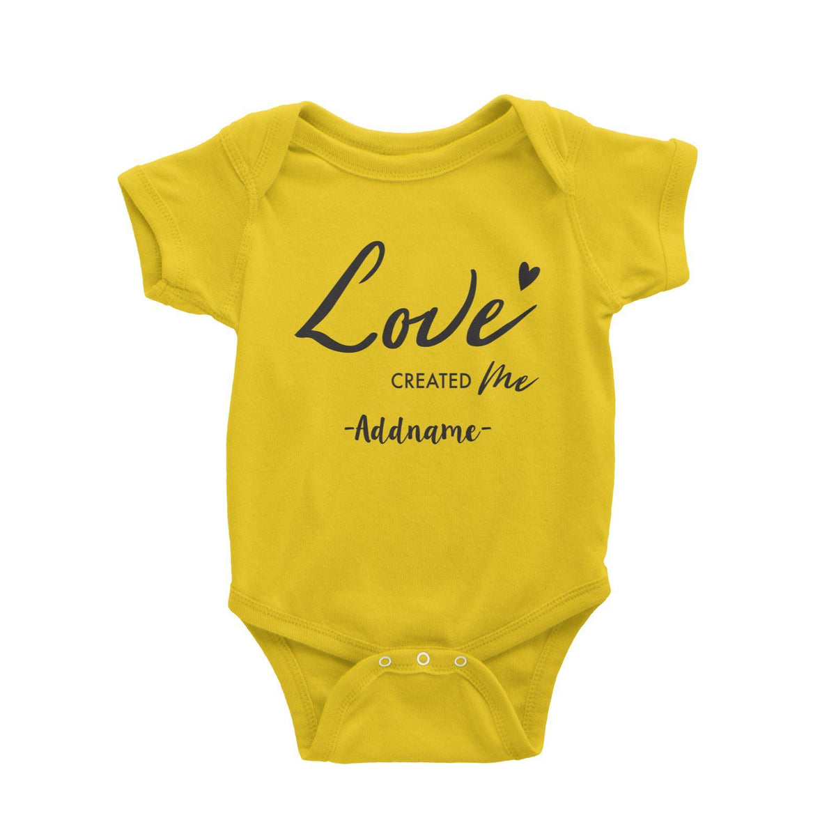 Love Created Me Addname Baby Romper  Matching Family Personalizable Designs