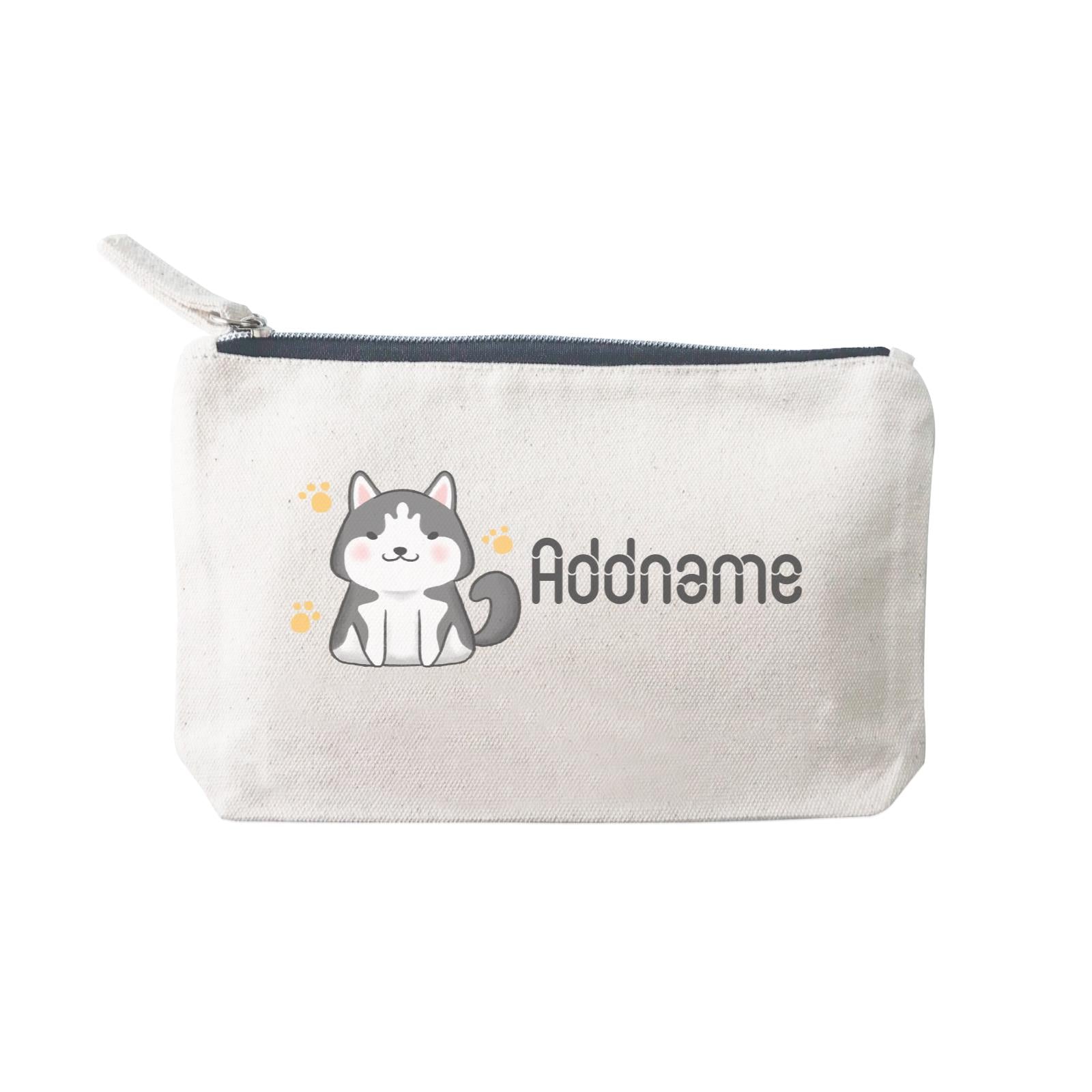 Cute Hand Drawn Style Husky Addname SP Stationery Pouch 2