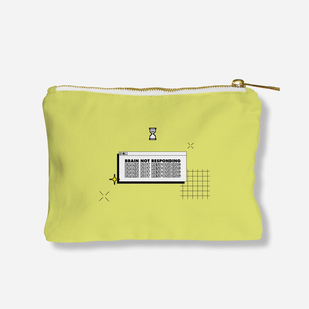 Be Confident Series Zipper Pouch - My Brain Has Too Many Tabs Open Green