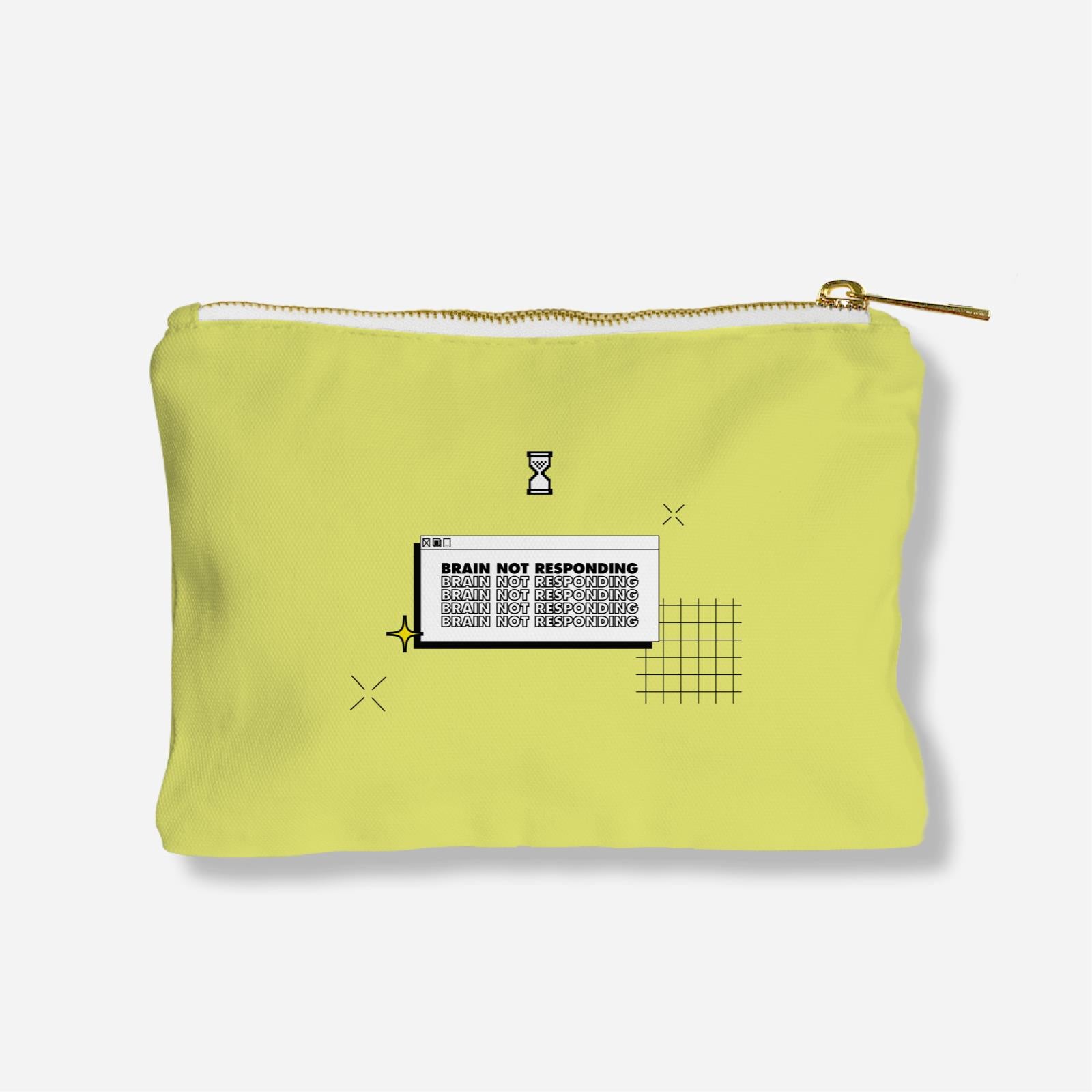 Be Confident Series Zipper Pouch - My Brain Has Too Many Tabs Open Green