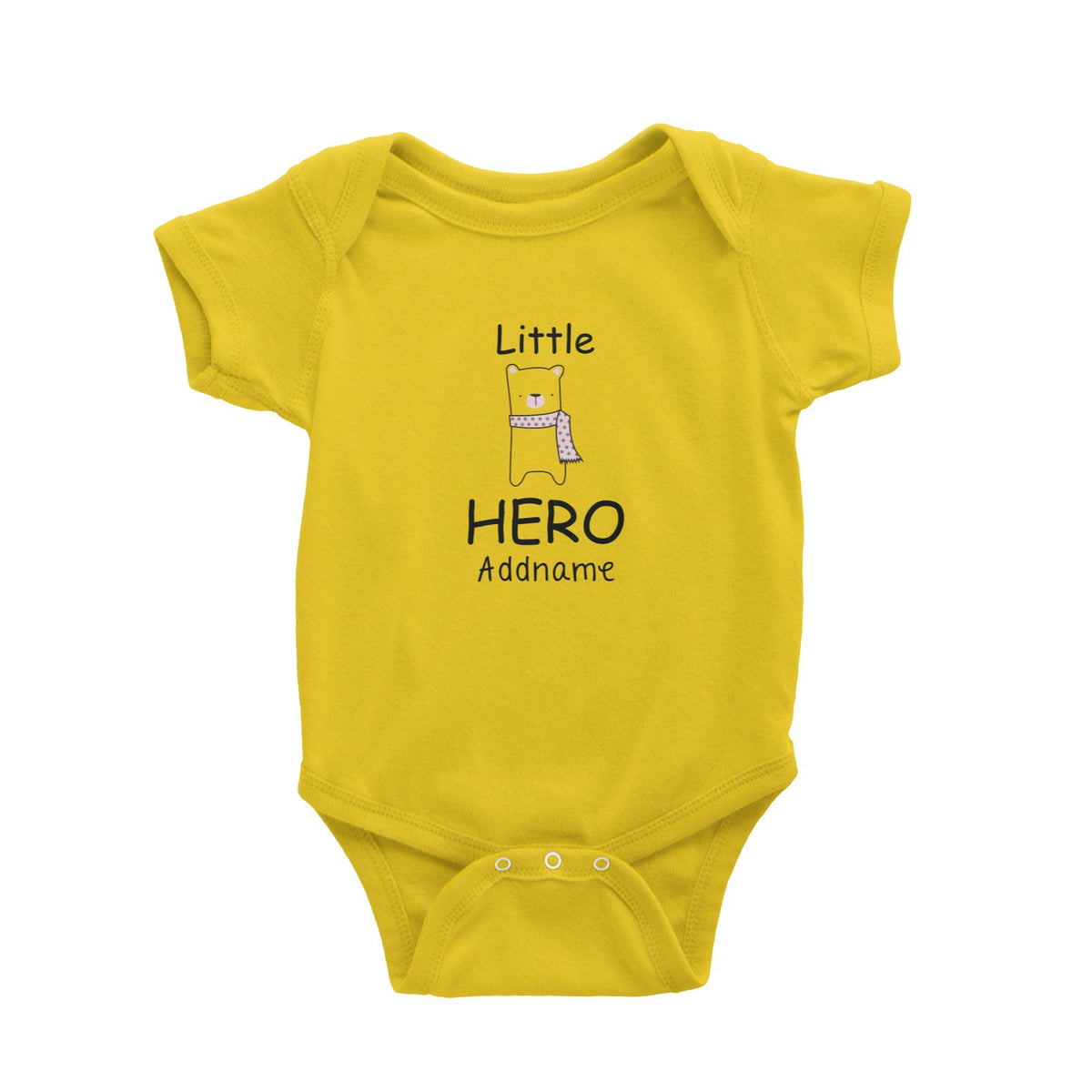 Cute Animals and Friends Series 2 Bear Little Hero Addname Baby Romper