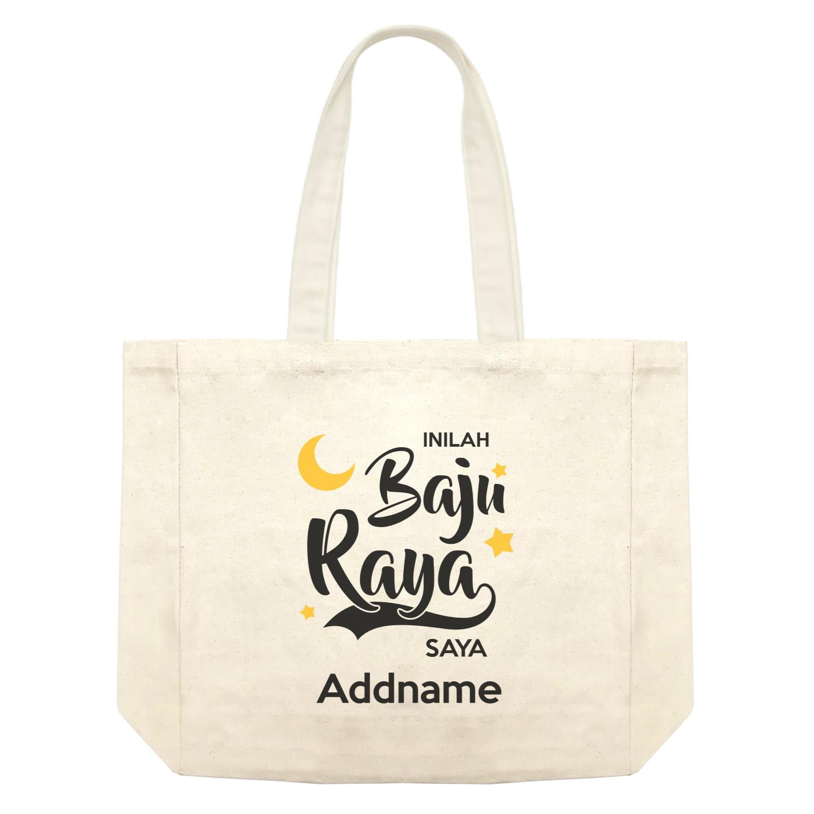 Raya Typography Inilah baju Raya Saya Addname Accessories Shopping Bag