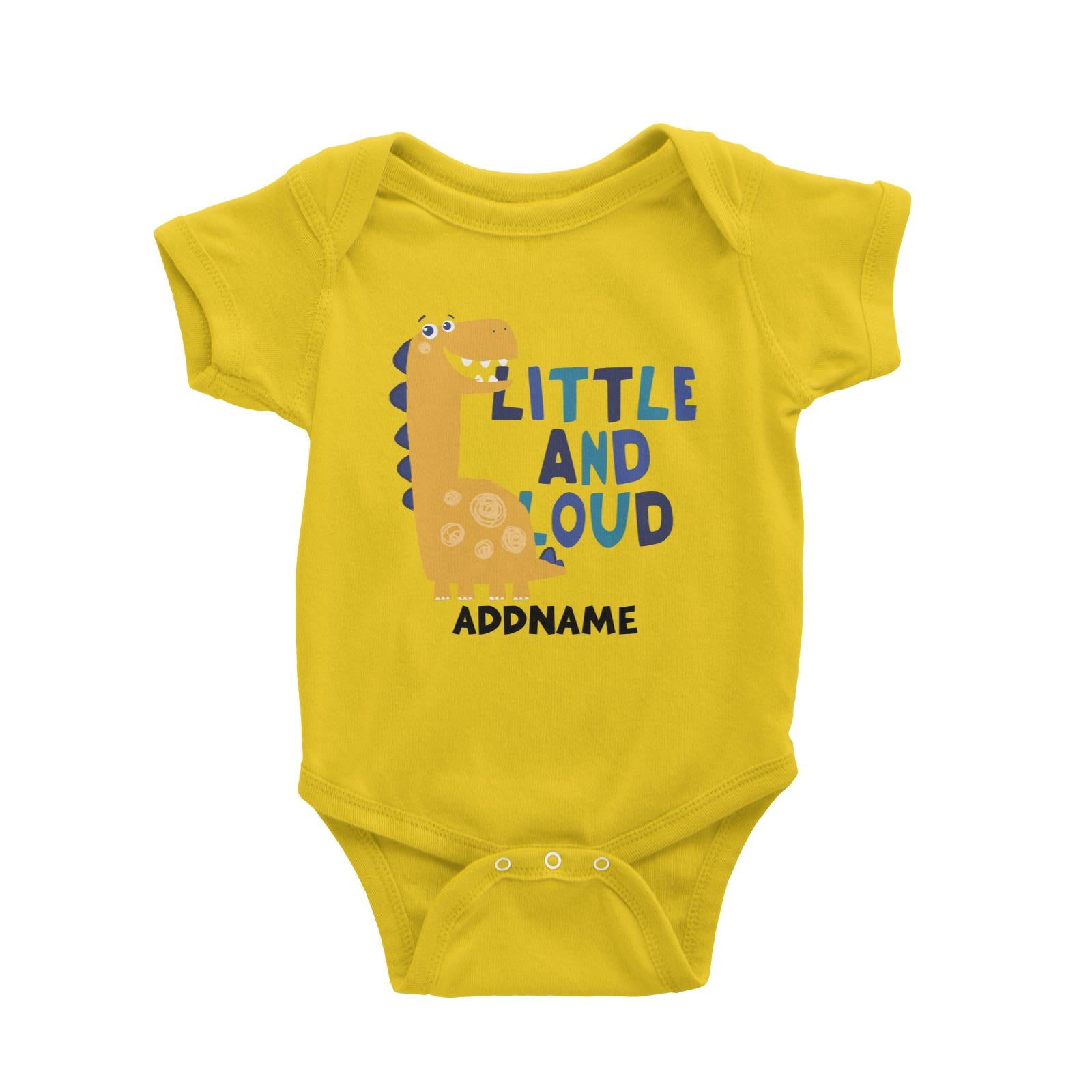Little and Loud Dinosaur Addname Baby Romper