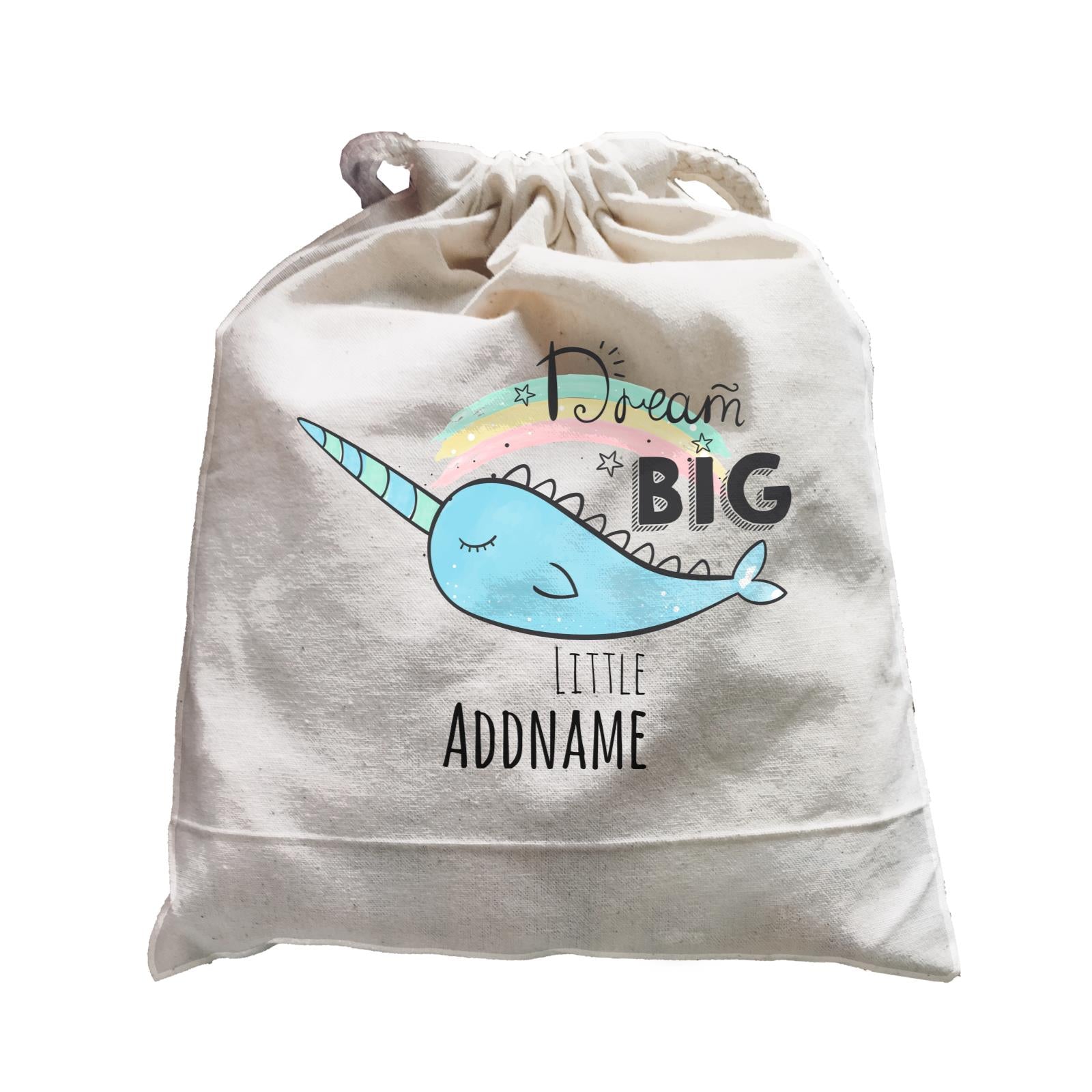 Drawn Ocean Elements Dream Big Sea Unicorn Addname Satchel