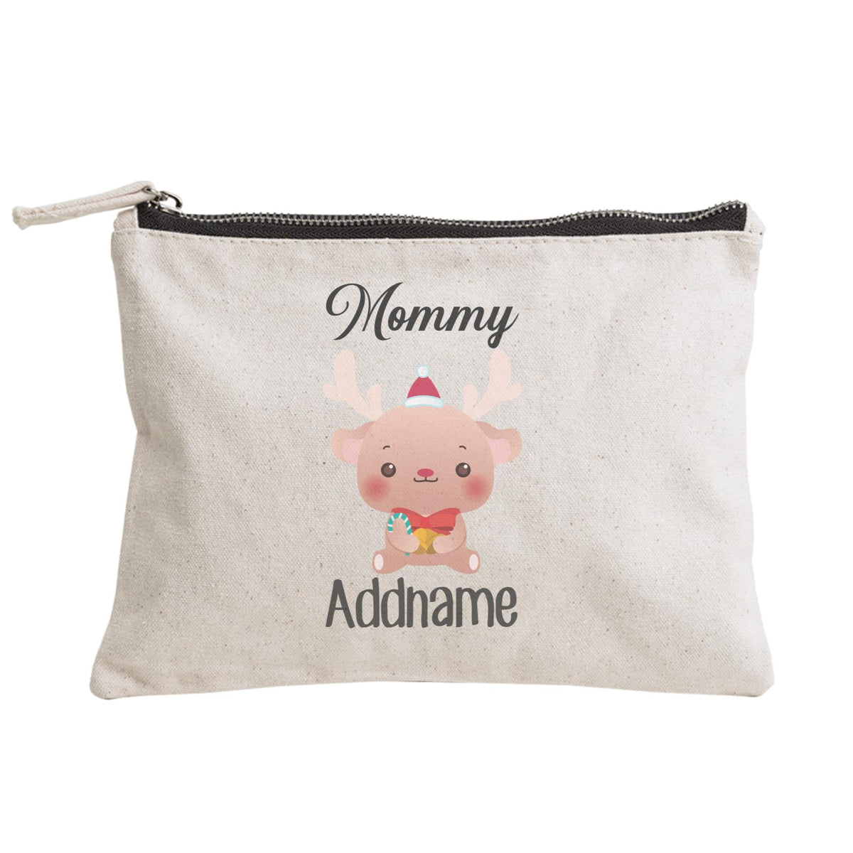 Christmas Cute Animal Series Mommy Deer Zipper Pouch