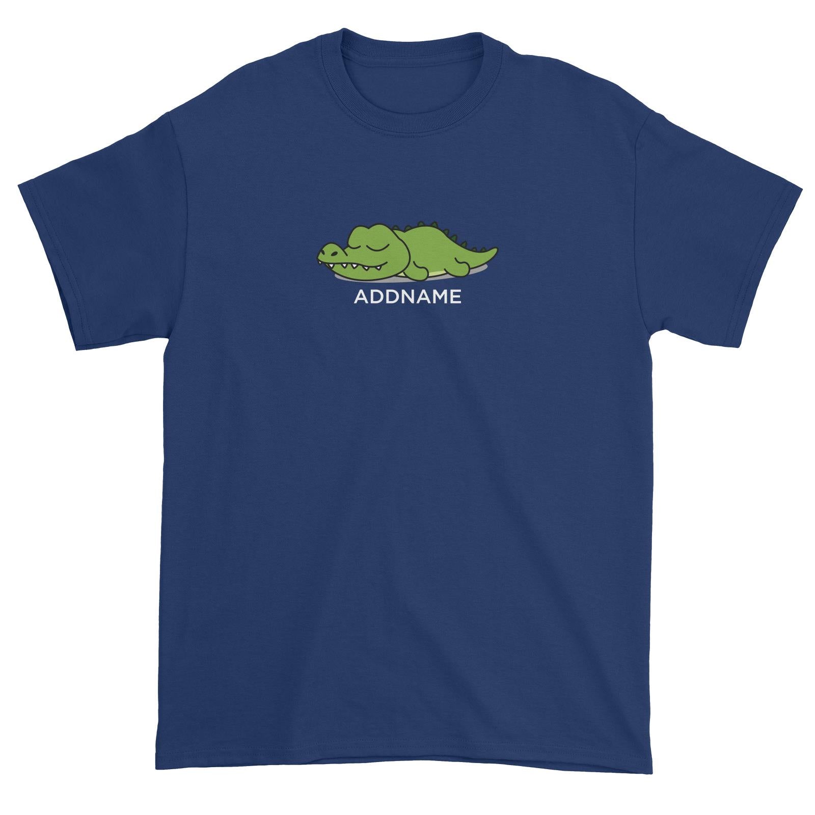Lazy Crocodile Addname Unisex T-Shirt
