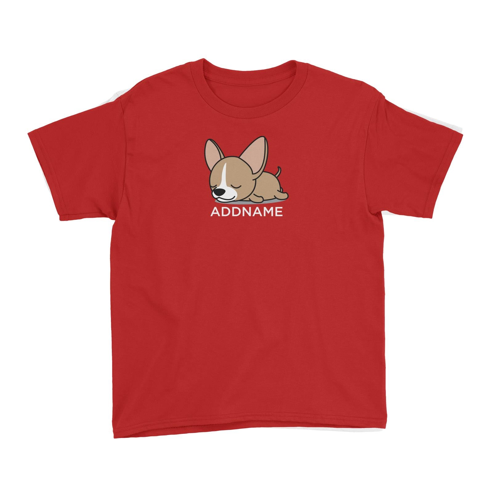 Lazy Chihuahua Dog Addname Kid's T-Shirt