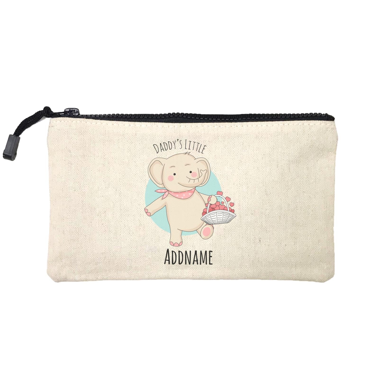 Sweet Animals Sketches Elephant Daddy's Little Addname Mini Accessories Stationery Pouch