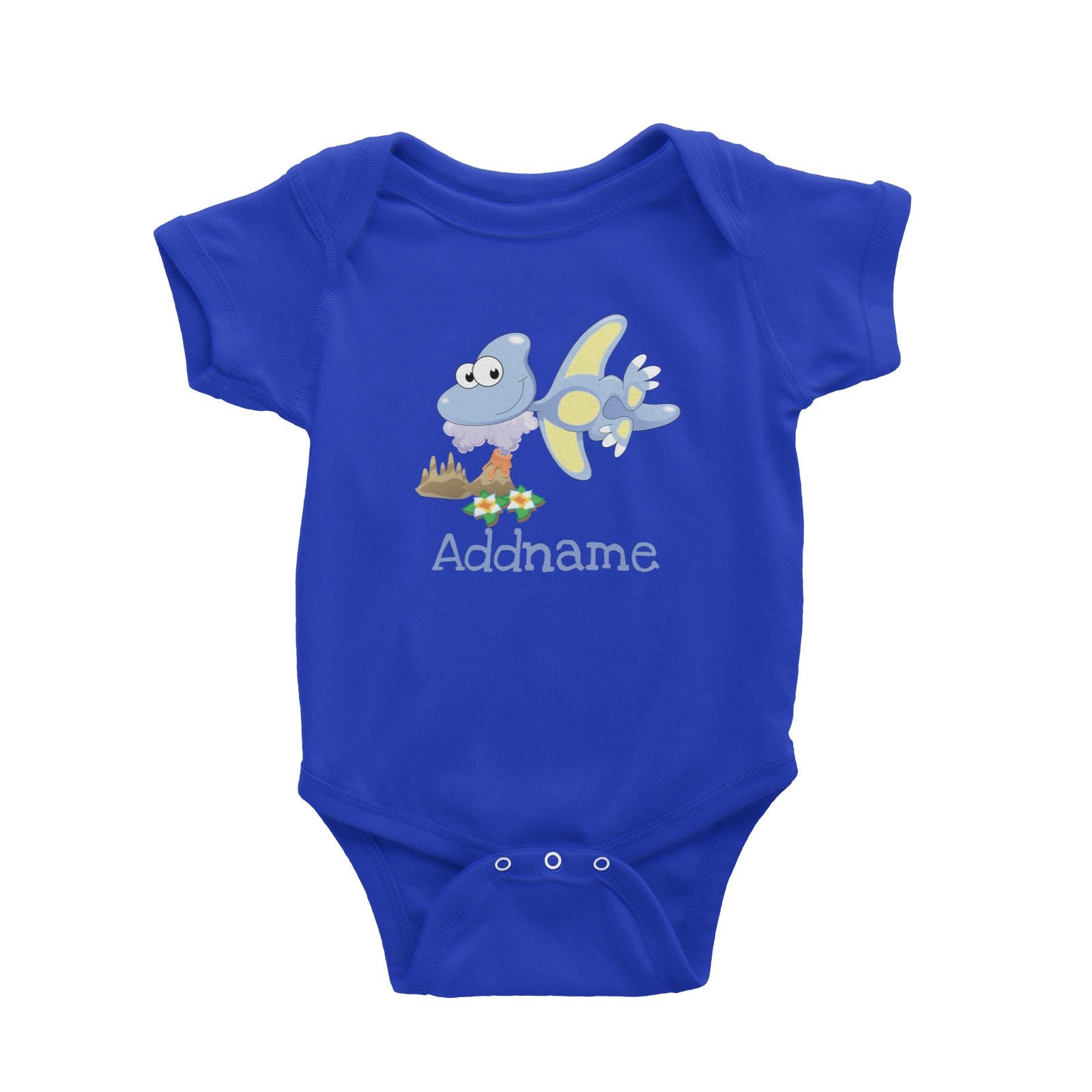 Dinosaurs Pterosaur Addname Baby Romper