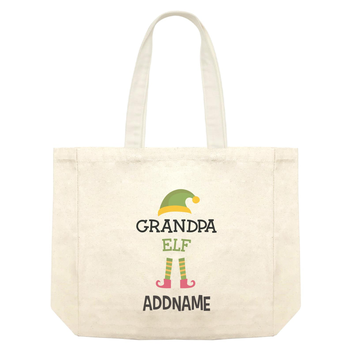 Christmas Series Grandpa Elf Shopping Bag