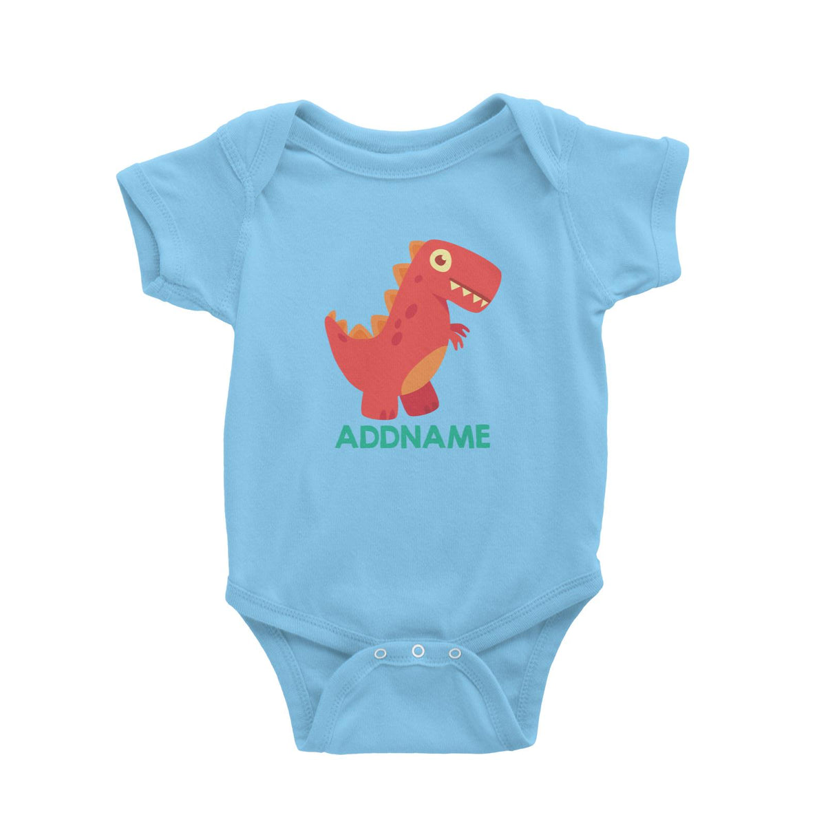 Cute T-Rex Dinosaur Personalizable Design Baby Romper