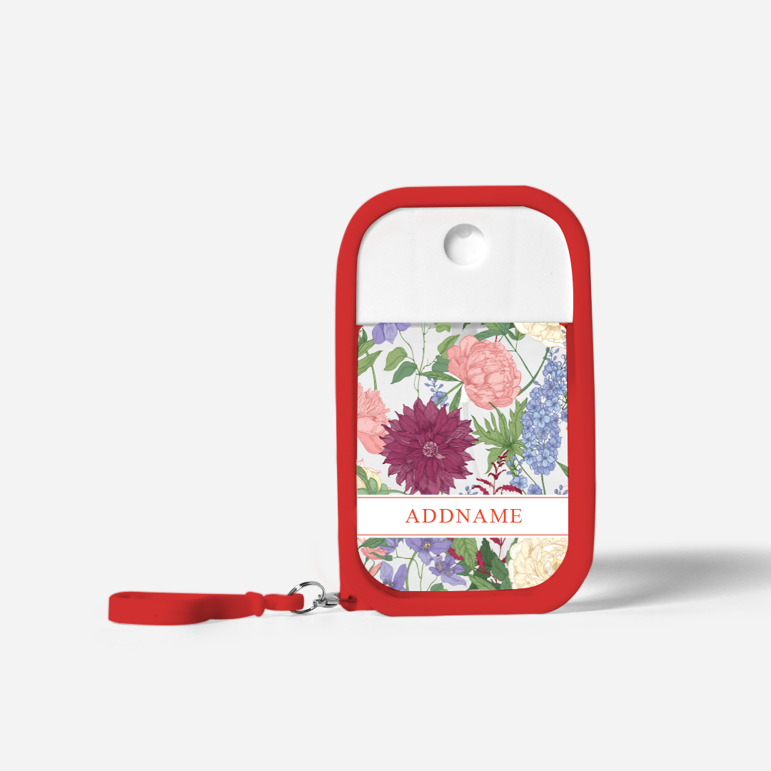 Reverie Series Refillable Hand Sanitizer with Personalisation - Red