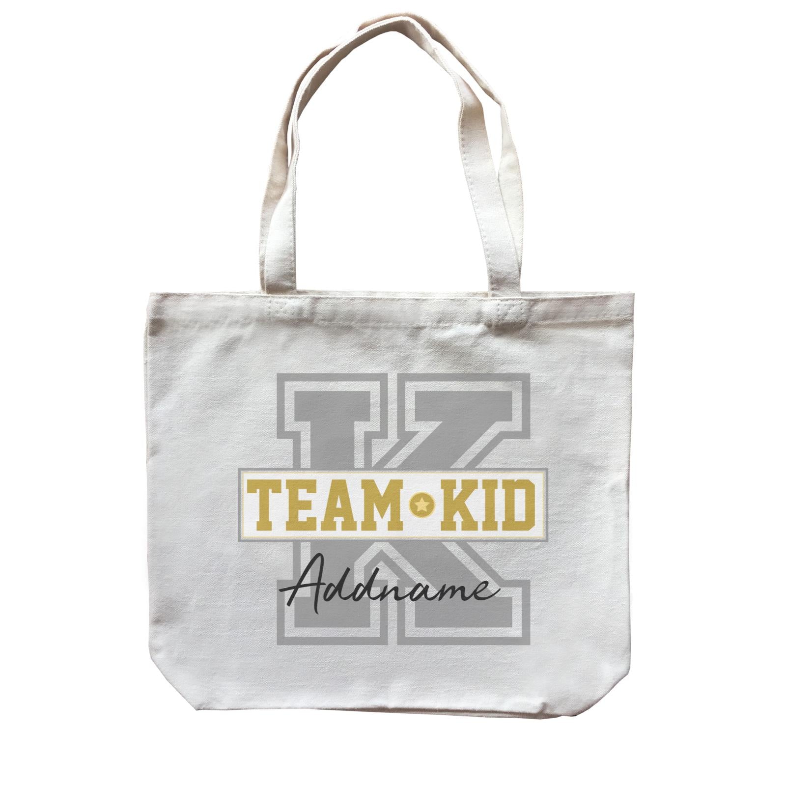 Team Kid Addname Canvas Bag