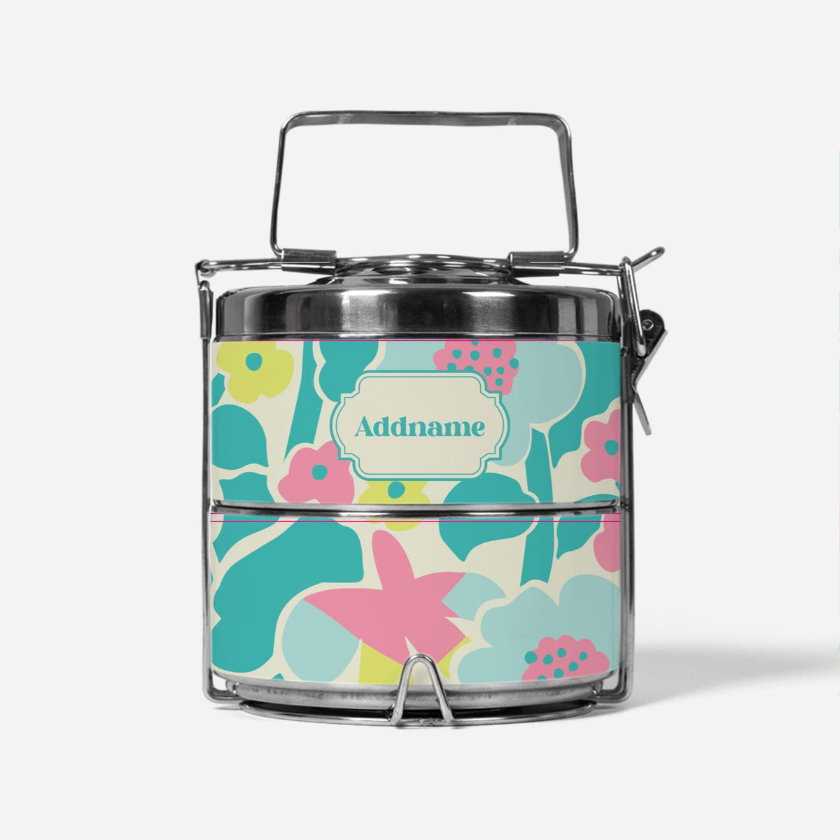 Navian Series - Turquoise Two Tier Tiffin Carrier Hustle Bright