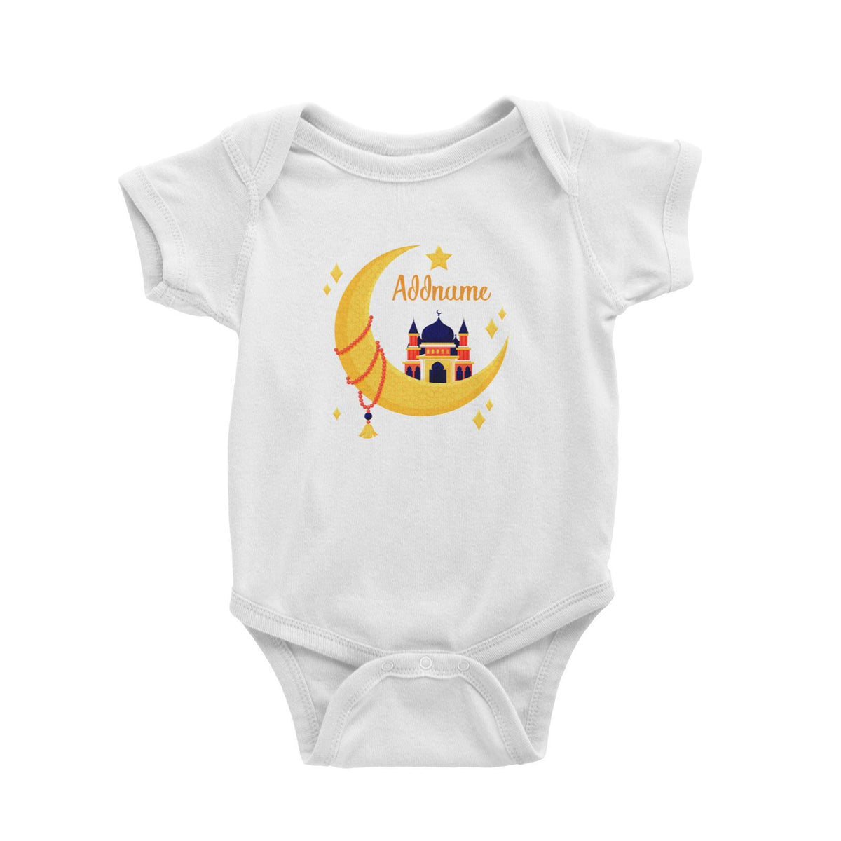 Raya Moon Islamic Moon Star And Mosque Addname Baby Rompers