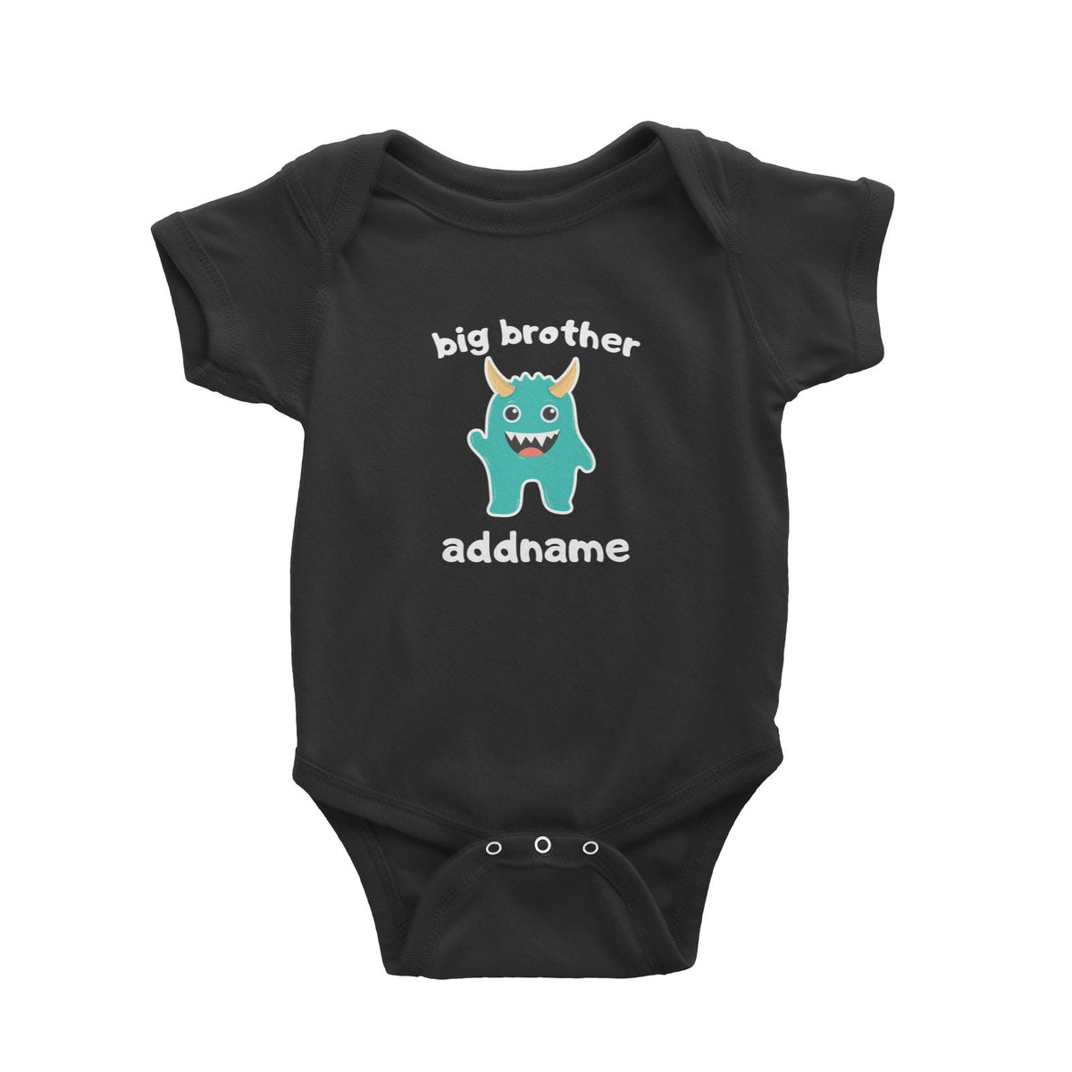 Cute Monster Big Brother Baby Romper